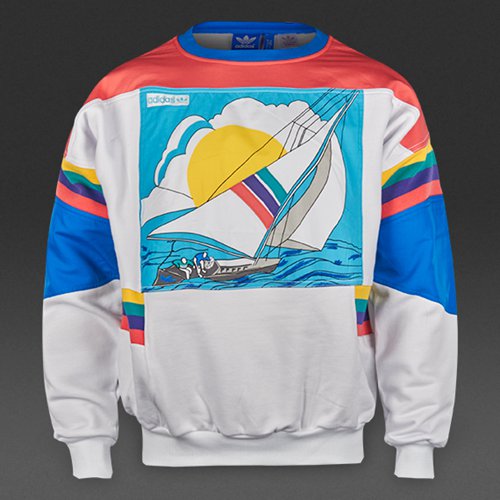 Adidas Originals Adi Sailing Crew Top Crystal White for Men